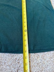 Vintage Dark Green Selvedge Pocket Blank T Shirt Single Stitch XXL FITS SMALLER