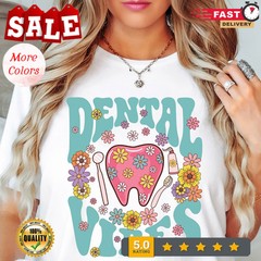 2025/Dental Vibes Shirt Dental Squad T-Shirts Dental Assistant Shirt Tooth Shirt