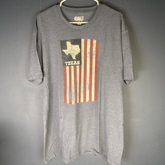 State Love Statdard Unisex Non Fitted T-shirt Gray Texas Mens L