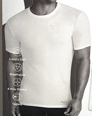 Tommy John Men’s T-Shirt SZ Medium 3-Pk White Essential Second Skin Modal Unde..