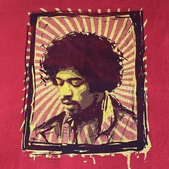 JIMI HENDRIX Licensed Rock T-Shirt 2004. XL (VTG) ODM Authentic Hendrix Preowned