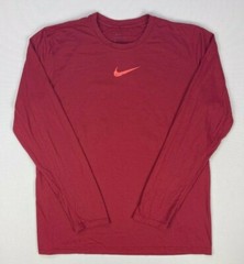 Men’s Nike Tee Dry Dri-Fit Anti-Odor Standard Fit Polyester Long Sleeve Shirt