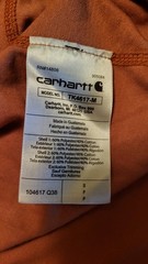 Carhartt Force Relaxed Fit Long Sleeve Pocket T-Shirt TK4617 ORANGE S