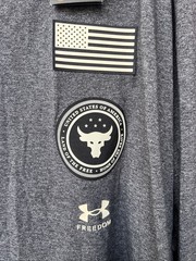 Under Armour Project Rock 3XL Long Sleeve Land of Free Home of Brave NEW W/TAGS