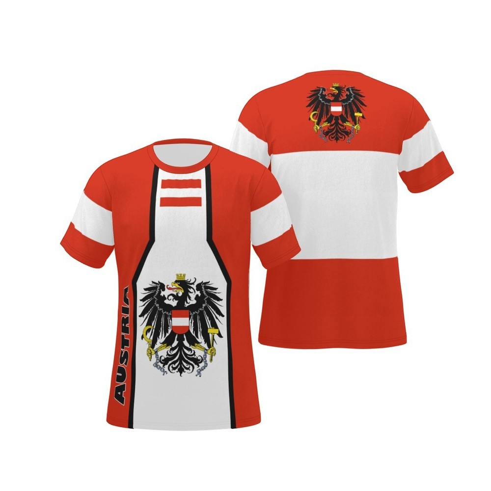 New Austria Coat Of Arms flag All-Over Print Men’s O-Neck T-Shirt