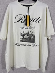 Rhude Heaven on Earth Graphic Tee XXL NWT Vintage White Made in USA Relaxed Fit