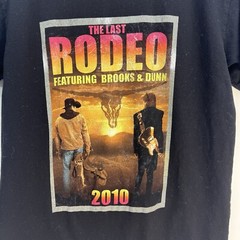 Brooks And Dunn The Last Rodeo Tour 2010 Tour Black T Shirt Size Small Country
