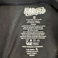 Naruto Graphic Tee Shirt Mens Small Black Anime VIZ Media 2024 C-Life Group OS