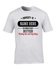 WORLD’S BEST BUYER TAGLINE SHIRT PERSONALISED