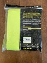 New Walls 2pk Working Mans HI-VIS YELLOW Pocket Tees Short Sleeve T-Shirts Sz XL