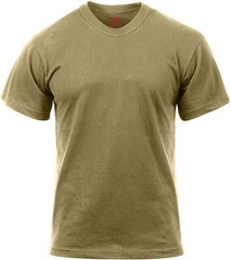Rothco Coyote Brown Official AR 670-1 US Army Solid T-Shirt Poly/Cotton Tee