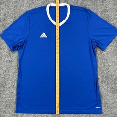 Adidas Aeroready 2XL Blue Soccer Jersey Athletic Training Shirt Performance Tee