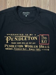 Pendleton Oregon Black Mens Short Sleeve Graphic Tee T-Shirt L Large 1006 Mens