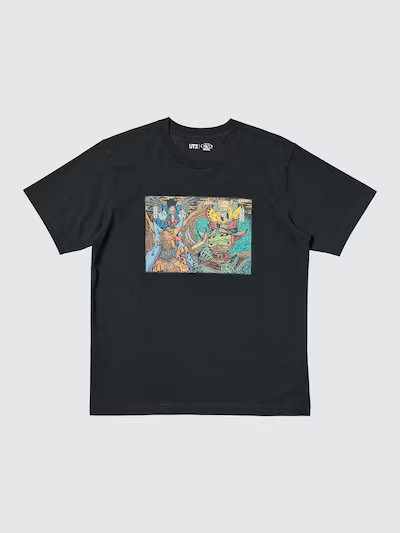 NARUTO UNIQLO Manga UT T-Shirts Shueisha 100th Black White From Japan New NWT