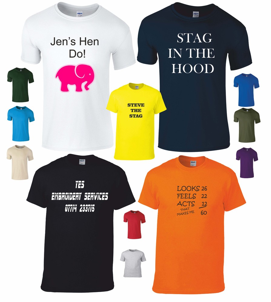 Custom T-Shirt Tshirt Printing Workwear Logo Team Logo Personalised Print