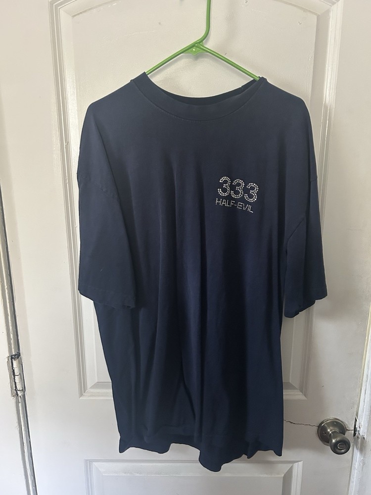 rhinestone Half Evil 333 Men’s navy blue size xl