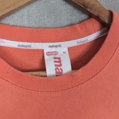Mahagrid Design Studio T Shirt Size Medium Black Korean Made Orange