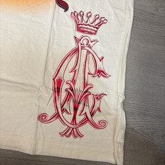 New Red Foil Christian Audigier Rose Skull Shirt XXL