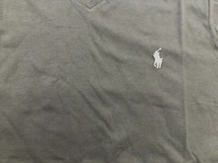 Polo Ralph Lauren Men’s Charcoal Gray Cotton V-Neck T-Shirt