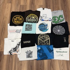 Lot of 15 Surf Skate Streetwear T Shirt Vans Fox Quiksilver RVCA May5-2