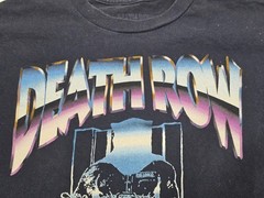 Death Row Records Graphic T-shirt Men Medium M Black Short Sleeve Music