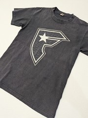 Famous Stars & Straps black graphic t-shirt, brand’s iconic “F” logo Size S