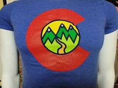 Burnies Apparel Colorado Forest Outdoors Hiking Tri Blend T Shirt XS XSmall NEW