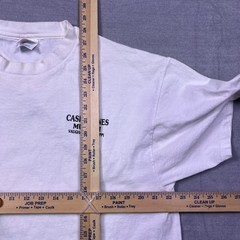 Vintage Hanes Mens White Casey Jones Museum Vaughan Mississippi T-Shirt Size XL