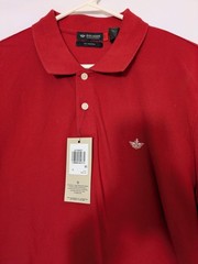 Dockers T-shirt Red Cotton Crewneck Short Sleeve Men’s Size M/Slim NEW