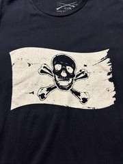 Grunt Style Black 1776 Skull Flag Graphic Print Crew Neck T-Shirt Mens Large