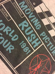 Moving Pictures 1981 Vintage Tour T-SHIRT FREE SHIP USA