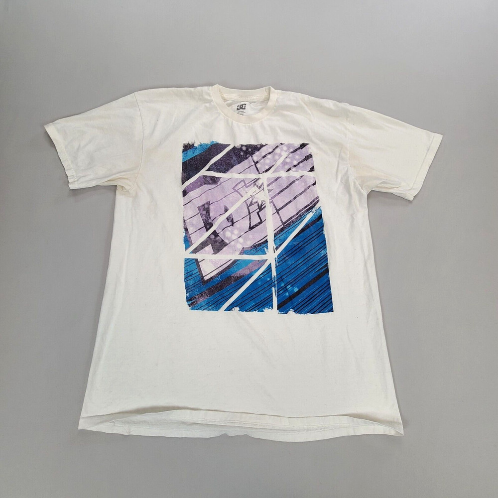 DC Shirt Mens Extra Large White Casual Outdoor Lightweight Skating Classic