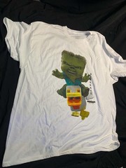 Minecraft Movie T-Shirt Men’s Chicken Jockey Short Sleeve Tee XL