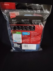 Hanes Mens 2Pk Cool Comfort Wicking Tagless Large – Choose Color Blue Or Green