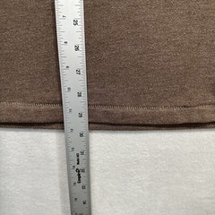 Tommy Bahama V Neck Shirt Medium Brown Long Sleeve Mens Poly Cotton Blend