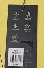 VRST Men’s Seamless T-Shirt Size Small Lightbeam Anti-Odor