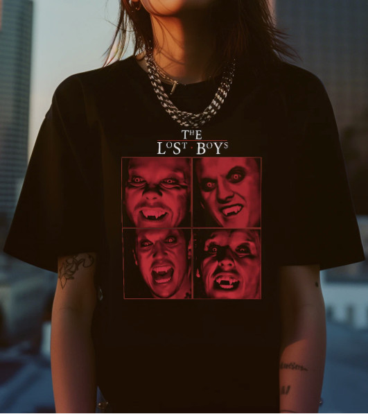 The Lost Boys TShirt – Classic Movie Poster Print, Iconic 80s Vampire Film
