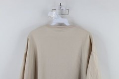 Vintage 90s Streetwear Mens XL Distressed Beach Lighthouse T-Shirt Beige Cotton