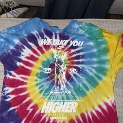 Nike ‘WE TAKE YOU HIGHER’ Tie-Dye Graphic T-Shirt medium