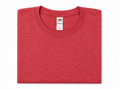 5-Pack T-Shirts Size L – 2 Ocean Blue, 2 Coral, 1 Heather Green with Pocket