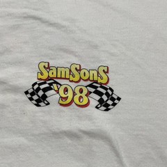 Vintage Indy Car Race Shirt Mens Large SamSons Racing Harvest 500 1998 90s