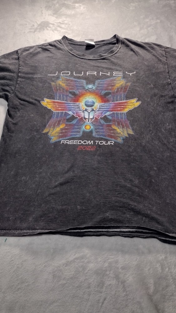 Journey Freedom Tour 2022 Black Short Sleeve TShirt Size L
