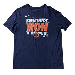 Nike Chicago Bears 2025 NFC North Champions Been There Won That Navy Shirt Large