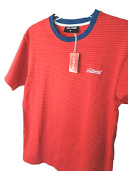 Full Send Mens Large Red Striped T Shirt Nelk Boys Streetwear NWT