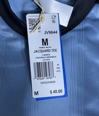 NWT Adidas Originals Jacquard Jersey Blue Black Men’s XL JW5879 T-Shirt