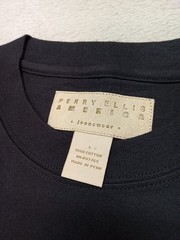 Perry Ellis America Men’s Size Large Graphic T-shirt Black 100% Cotton
