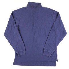 Vintage Dockers Long Sleeve Polo Shirt Large Purple Grunge Skate Distressed