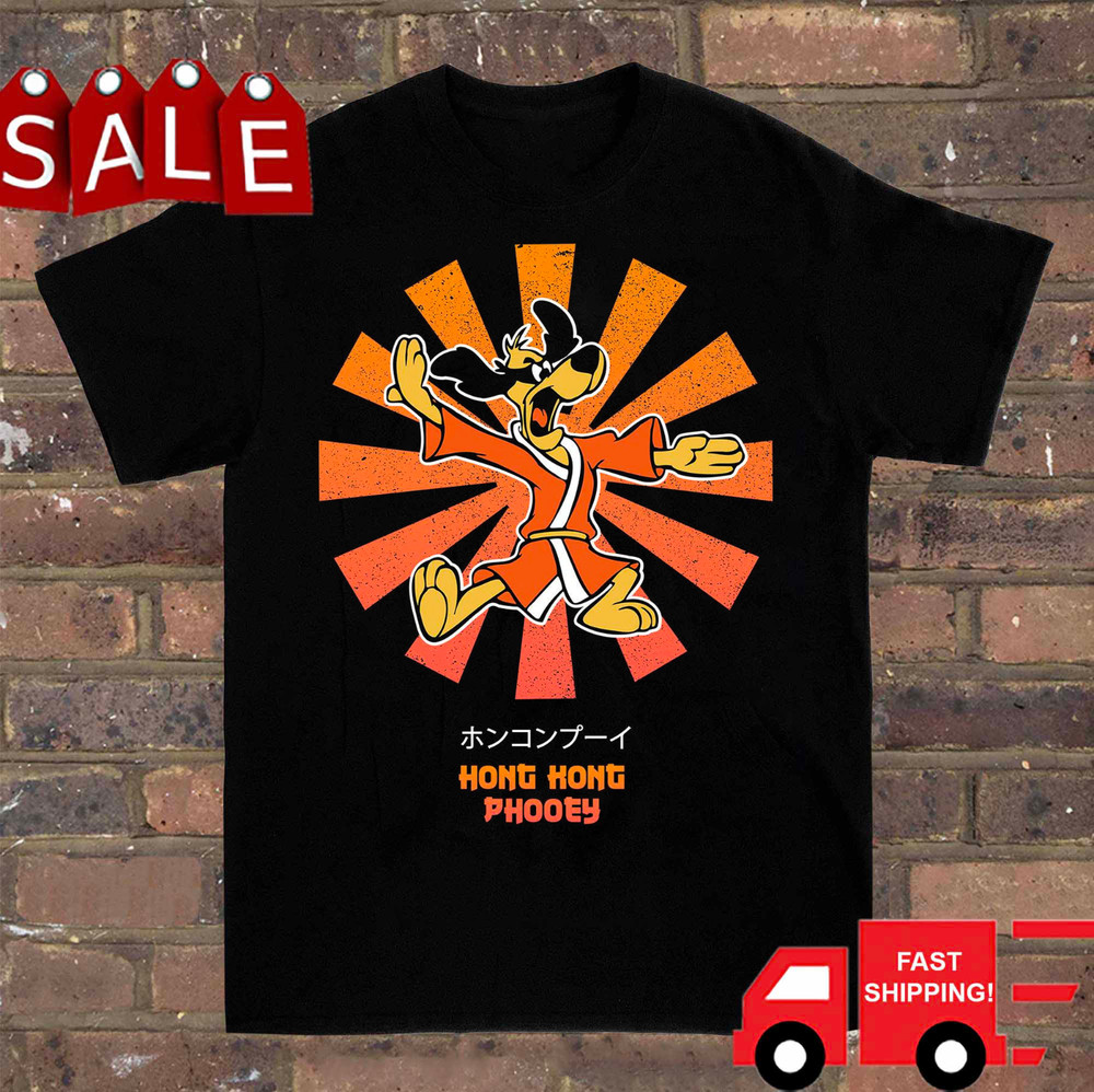 Hong Kong Phooey Retro Japanese Shirt Funny Classic Black Unisex S-5XL 1V1091