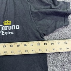 Corona Extra Shirt Mens Medium Gray Black Tee Luv Graphic Beer Bottle Tee Logo