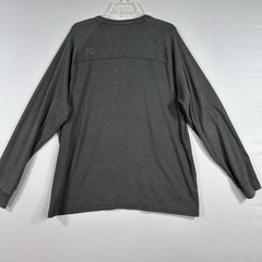 The Normal Brand Gray Henley Long Sleeve Shirt Mens XXL Pullover Casual